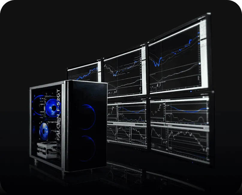 multiple monitor trading computer setup